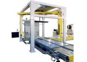 automatic rotating arm pallet stretch wrapping machine