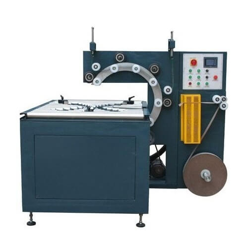 Fully automatic cable coil wrapping machine