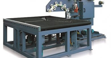 Fully automatic horizontal steel coil wrapping machine