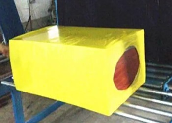 Rock wool insulation panel to be shrink wrap packed