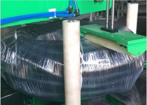 Corrugated hose reels packing machine