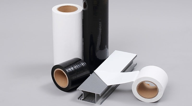 aluminum profile with protective film and PE tape-min
