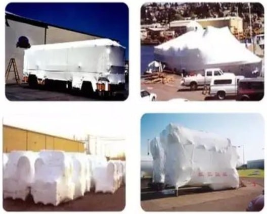 shrink wrapped big machinery-min